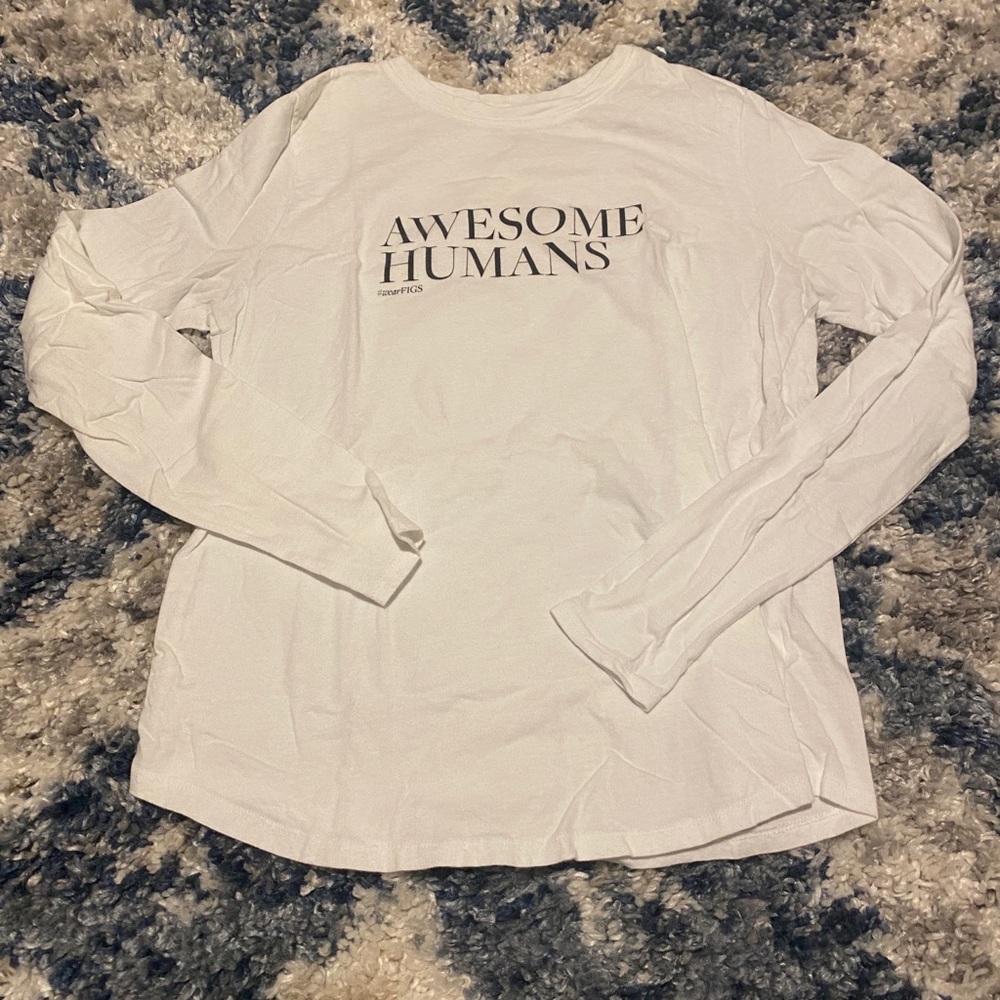 Wear figs shirt. White. Small. Worn once